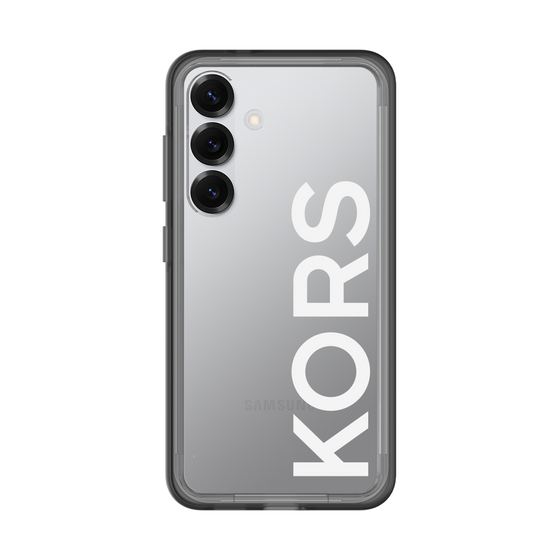 スリムプロテクションプレミアムケース［ MICHAEL KORS - Logo - White ］