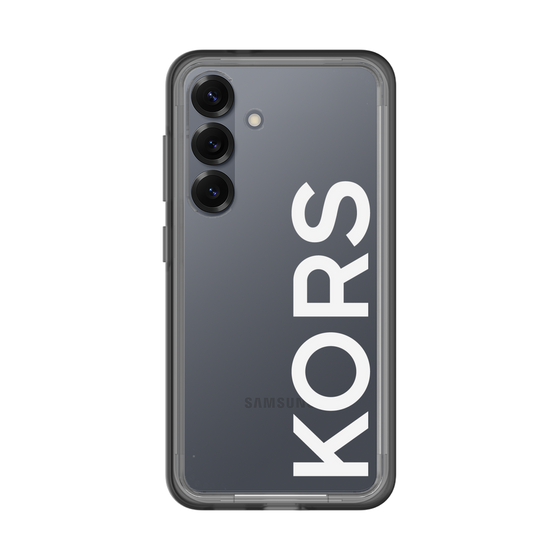 スリムプロテクションプレミアムケース［ MICHAEL KORS - Logo - White ］