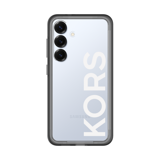 スリムプロテクションプレミアムケース［ MICHAEL KORS - Logo - White ］