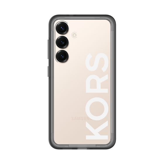 スリムプロテクションプレミアムケース［ MICHAEL KORS - Logo - White ］