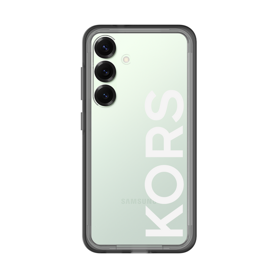 スリムプロテクションプレミアムケース［ MICHAEL KORS - Logo - White ］