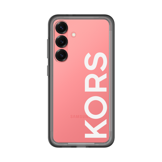 スリムプロテクションプレミアムケース［ MICHAEL KORS - Logo - White ］