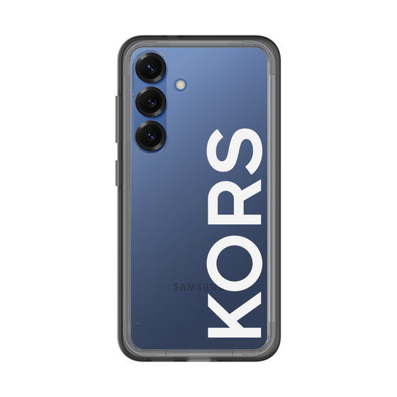 スリムプロテクションプレミアムケース［ MICHAEL KORS - Logo - White ］