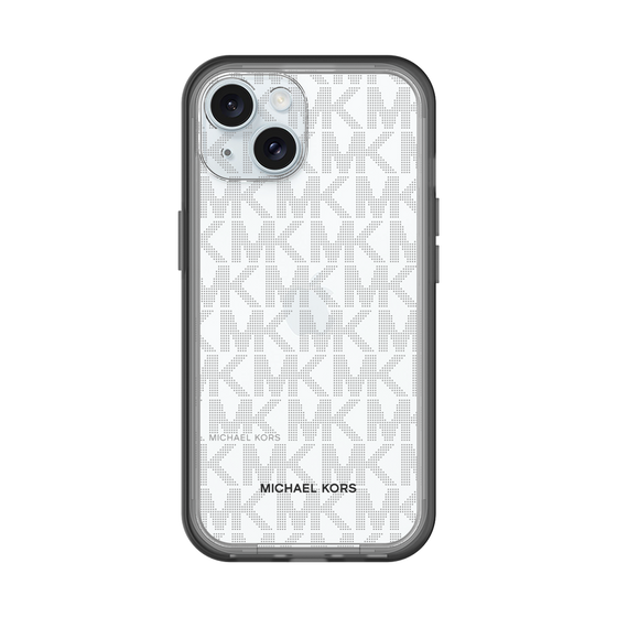 スリムプロテクションプレミアムケース［ MICHAEL KORS - Signiture - Clear Black ］