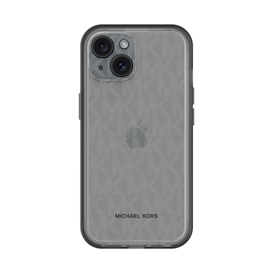 スリムプロテクションプレミアムケース［ MICHAEL KORS - Signiture - Clear Black ］