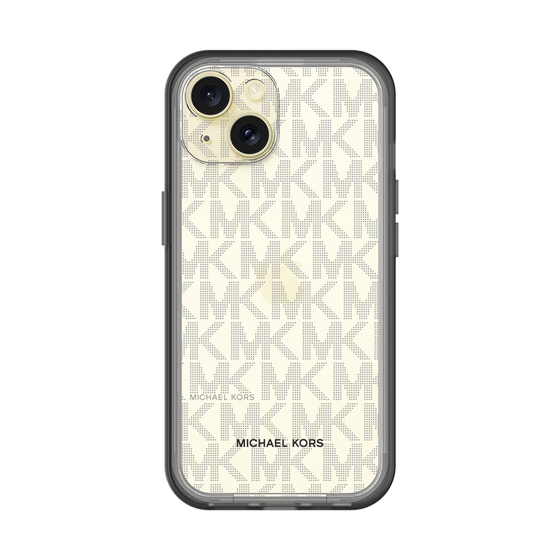 スリムプロテクションプレミアムケース［ MICHAEL KORS - Signiture - Clear Black ］