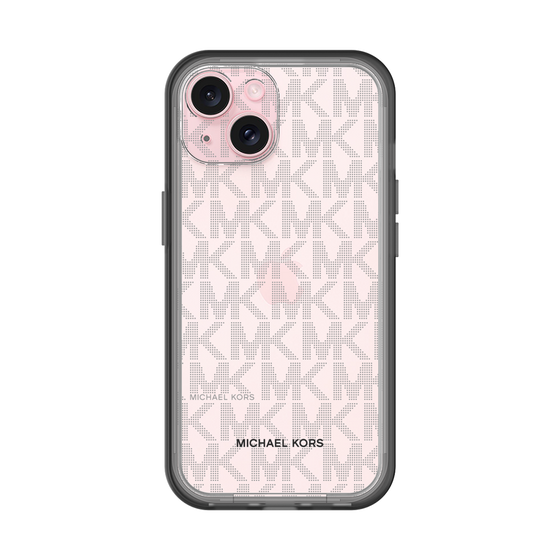 スリムプロテクションプレミアムケース［ MICHAEL KORS - Signiture - Clear Black ］