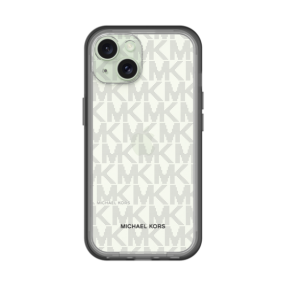 スリムプロテクションプレミアムケース［ MICHAEL KORS - Signiture - Clear Black ］
