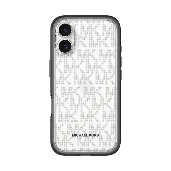 スリムプロテクションプレミアムケース［ MICHAEL KORS - Signiture - Clear Black ］
