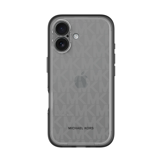 スリムプロテクションプレミアムケース［ MICHAEL KORS - Signiture - Clear Black ］