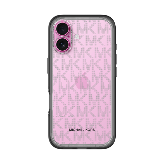 スリムプロテクションプレミアムケース［ MICHAEL KORS - Signiture - Clear Black ］