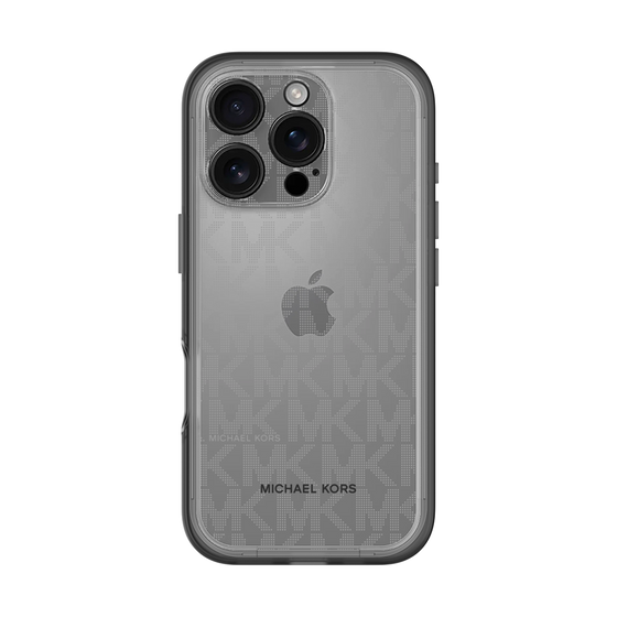 スリムプロテクションプレミアムケース［ MICHAEL KORS - Signiture - Clear Black ］