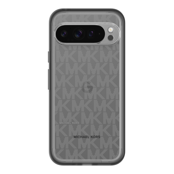 スリムプロテクションプレミアムケース［ MICHAEL KORS - Signiture - Clear Black ］