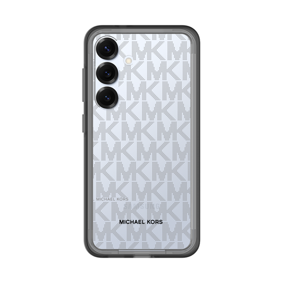 スリムプロテクションプレミアムケース［ MICHAEL KORS - Signiture - Clear Black ］