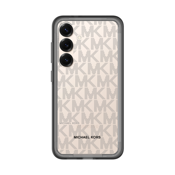 スリムプロテクションプレミアムケース［ MICHAEL KORS - Signiture - Clear Black ］