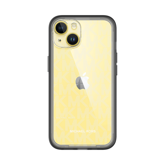 スリムプロテクションプレミアムケース［ MICHAEL KORS - Signiture - Clear White ］