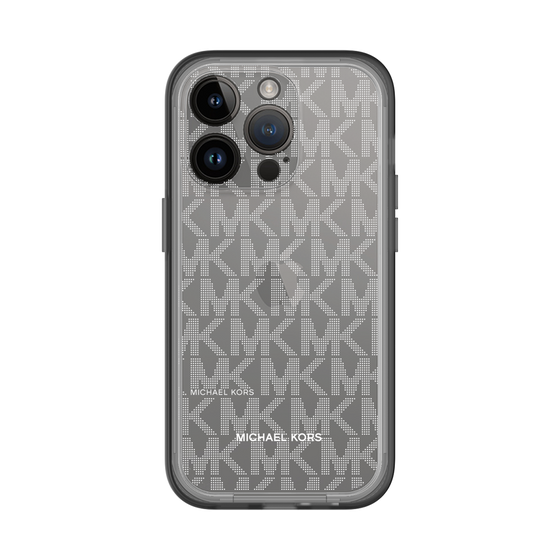 スリムプロテクションプレミアムケース［ MICHAEL KORS - Signiture - Clear White ］