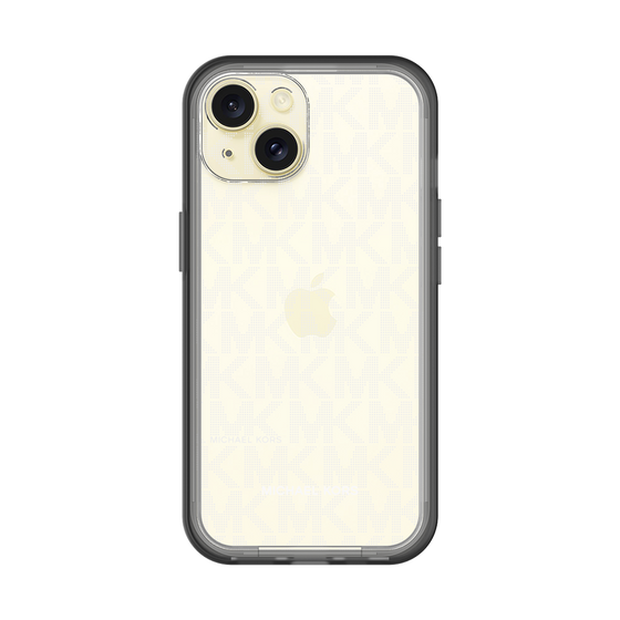 スリムプロテクションプレミアムケース［ MICHAEL KORS - Signiture - Clear White ］