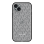 スリムプロテクションプレミアムケース［ MICHAEL KORS - Signiture - Clear White ］