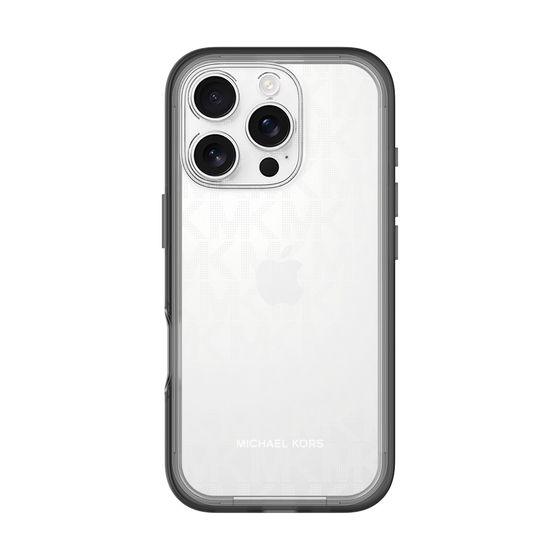 スリムプロテクションプレミアムケース［ MICHAEL KORS - Signiture - Clear White ］