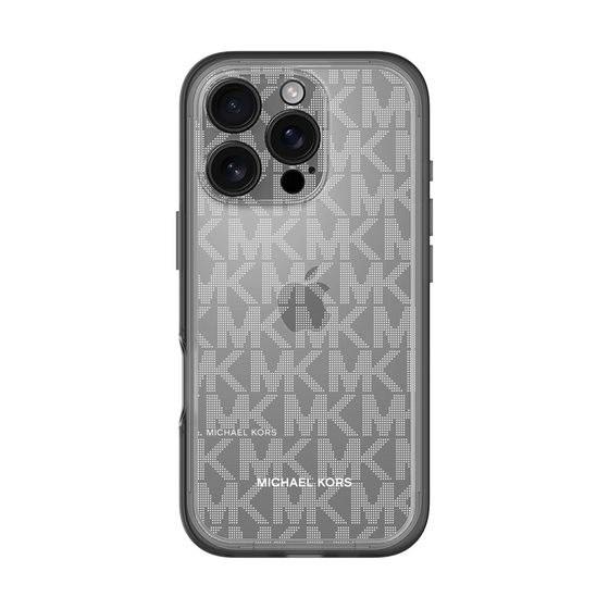 スリムプロテクションプレミアムケース［ MICHAEL KORS - Signiture - Clear White ］