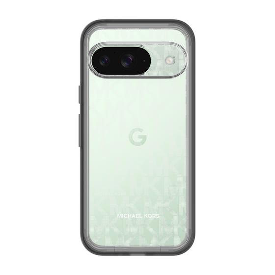 スリムプロテクションプレミアムケース［ MICHAEL KORS - Signiture - Clear White ］