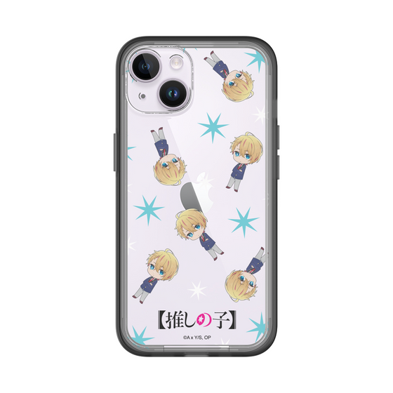 スリムプロテクションプレミアムケース［ 【推しの子】 - アクア - ミニキャラ総柄 ］