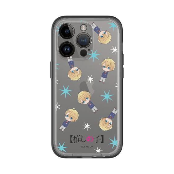 スリムプロテクションプレミアムケース［ 【推しの子】 - アクア - ミニキャラ総柄 ］