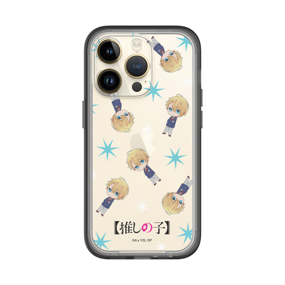 スリムプロテクションプレミアムケース［ 【推しの子】 - アクア - ミニキャラ総柄 ］