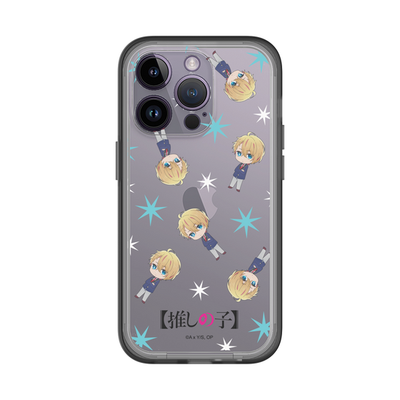 スリムプロテクションプレミアムケース［ 【推しの子】 - アクア - ミニキャラ総柄 ］