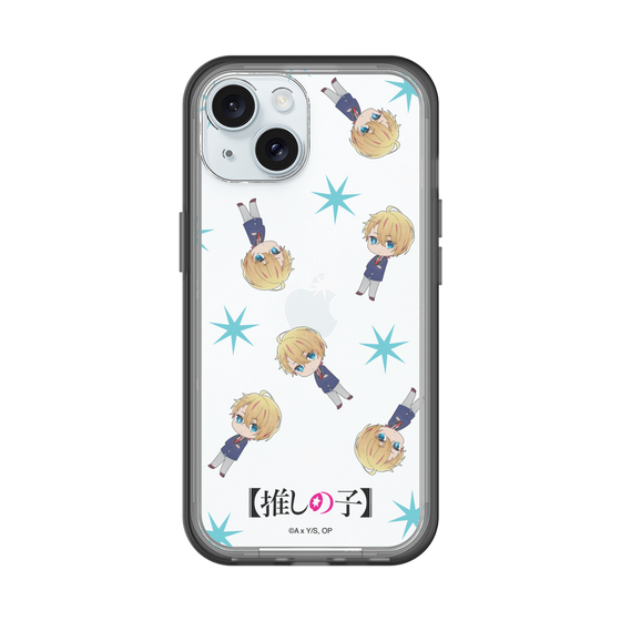 スリムプロテクションプレミアムケース［ 【推しの子】 - アクア - ミニキャラ総柄 ］