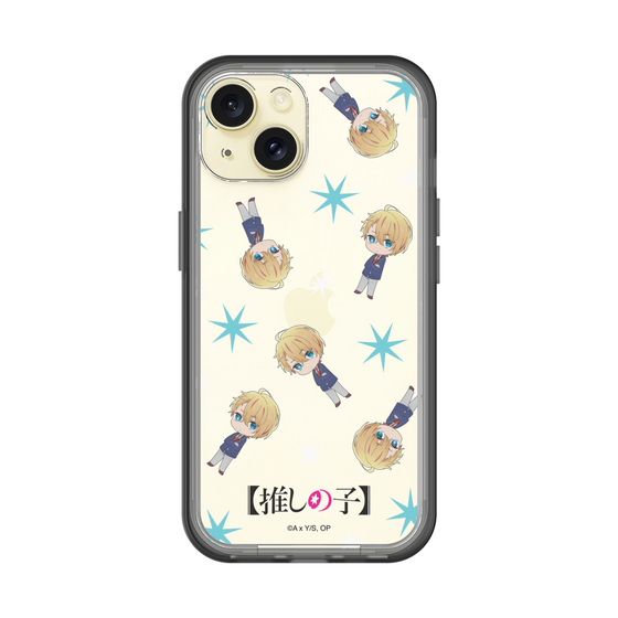 スリムプロテクションプレミアムケース［ 【推しの子】 - アクア - ミニキャラ総柄 ］