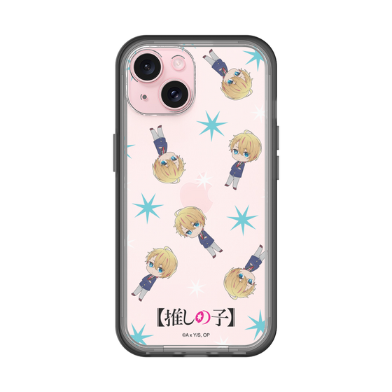 スリムプロテクションプレミアムケース［ 【推しの子】 - アクア - ミニキャラ総柄 ］