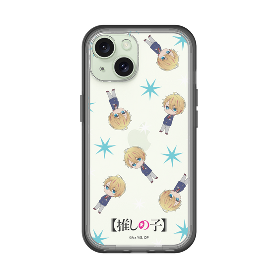 スリムプロテクションプレミアムケース［ 【推しの子】 - アクア - ミニキャラ総柄 ］