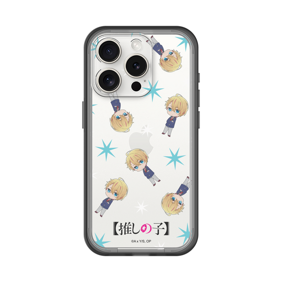 スリムプロテクションプレミアムケース［ 【推しの子】 - アクア - ミニキャラ総柄 ］