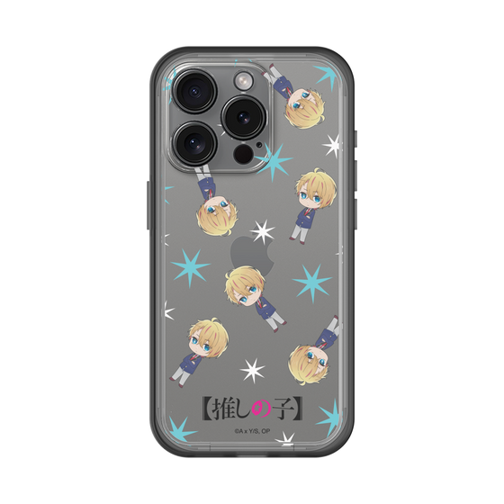 スリムプロテクションプレミアムケース［ 【推しの子】 - アクア - ミニキャラ総柄 ］