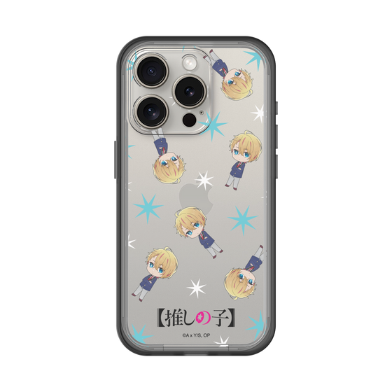 スリムプロテクションプレミアムケース［ 【推しの子】 - アクア - ミニキャラ総柄 ］