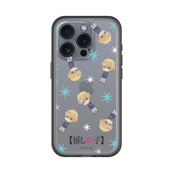 スリムプロテクションプレミアムケース［ 【推しの子】 - アクア - ミニキャラ総柄 ］