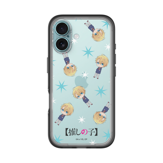 スリムプロテクションプレミアムケース［ 【推しの子】 - アクア - ミニキャラ総柄 ］