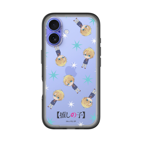 スリムプロテクションプレミアムケース［ 【推しの子】 - アクア - ミニキャラ総柄 ］