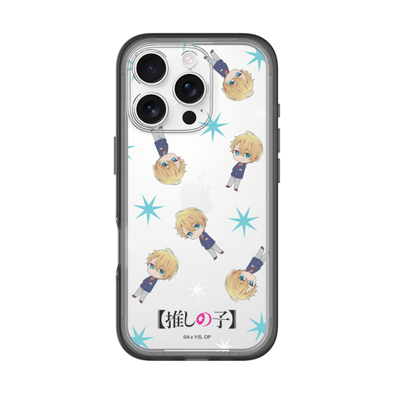 スリムプロテクションプレミアムケース［ 【推しの子】 - アクア - ミニキャラ総柄 ］