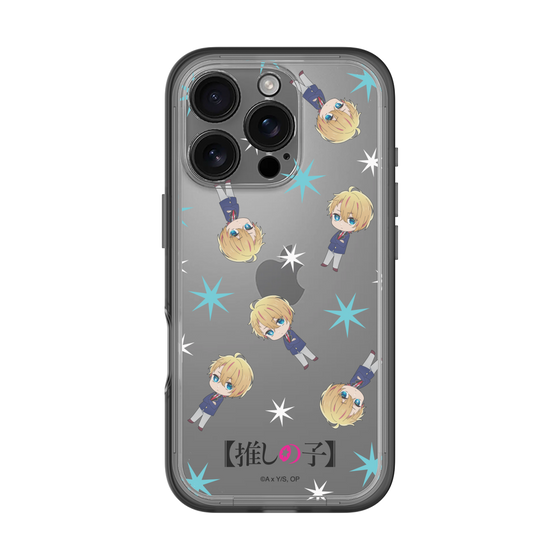 スリムプロテクションプレミアムケース［ 【推しの子】 - アクア - ミニキャラ総柄 ］