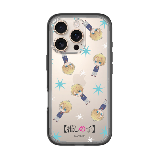スリムプロテクションプレミアムケース［ 【推しの子】 - アクア - ミニキャラ総柄 ］