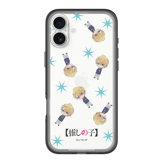 スリムプロテクションプレミアムケース［ 【推しの子】 - アクア - ミニキャラ総柄 ］
