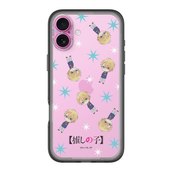 スリムプロテクションプレミアムケース［ 【推しの子】 - アクア - ミニキャラ総柄 ］