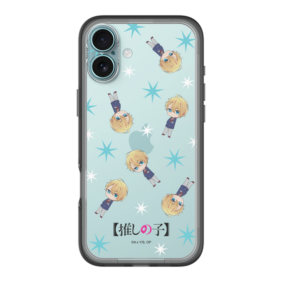 スリムプロテクションプレミアムケース［ 【推しの子】 - アクア - ミニキャラ総柄 ］