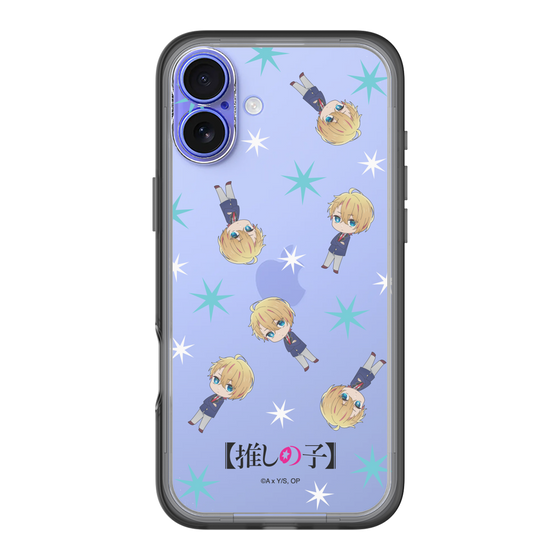 スリムプロテクションプレミアムケース［ 【推しの子】 - アクア - ミニキャラ総柄 ］