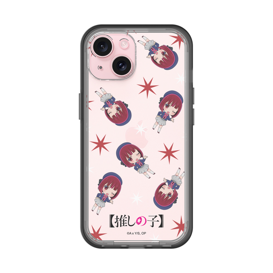 スリムプロテクションプレミアムケース［ 【推しの子】 - 有馬かな - ミニキャラ総柄 ］