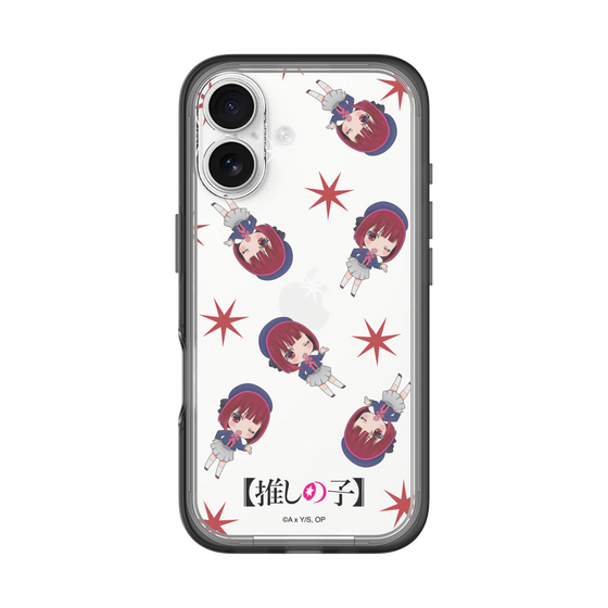 スリムプロテクションプレミアムケース［ 【推しの子】 - 有馬かな - ミニキャラ総柄 ］