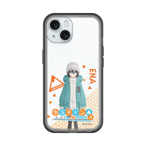 スリムプロテクションプレミアムケース［ 『ゆるキャン△ SEASON3』- 斉藤 恵那 - 立ち絵 ］